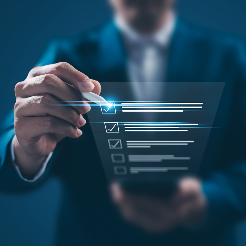 checklist business concept
